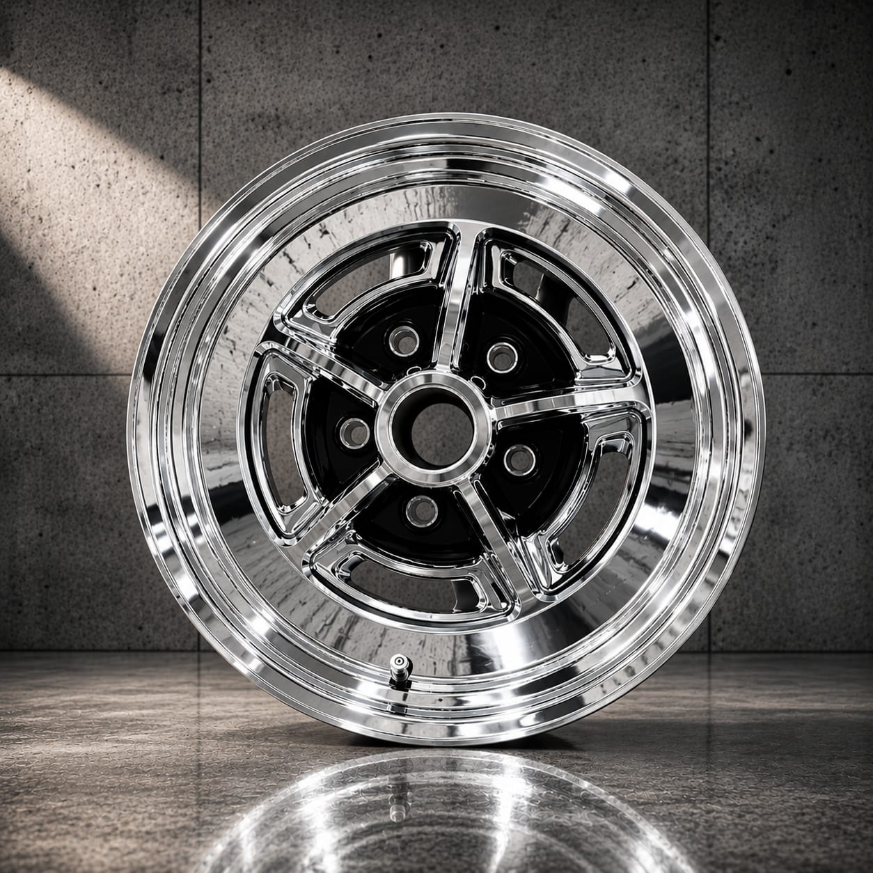 Finition effet chrome miroir